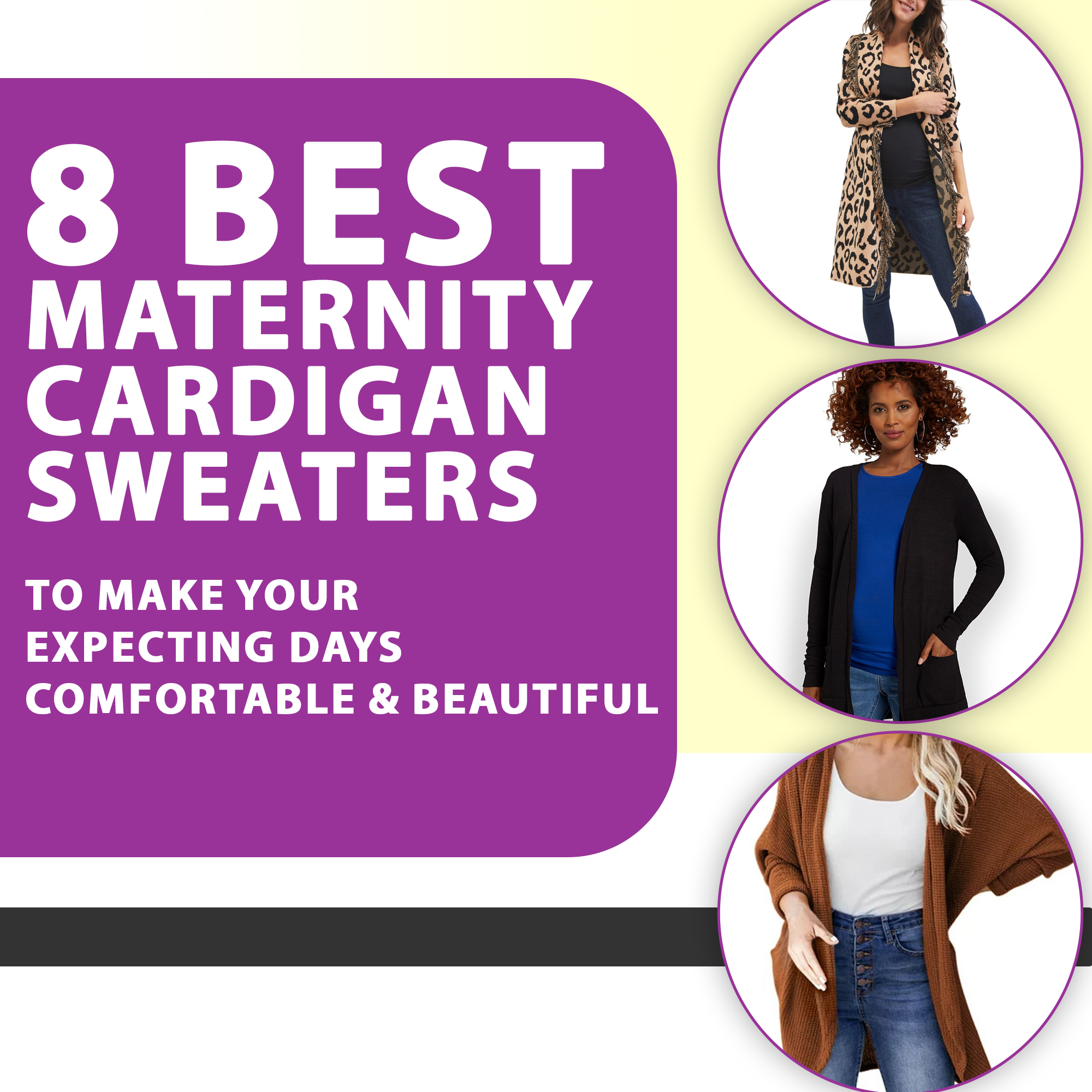 8 Best Maternity Cardigan Sweaters To Make Your Expecting Days Comfortable & Beautiful
