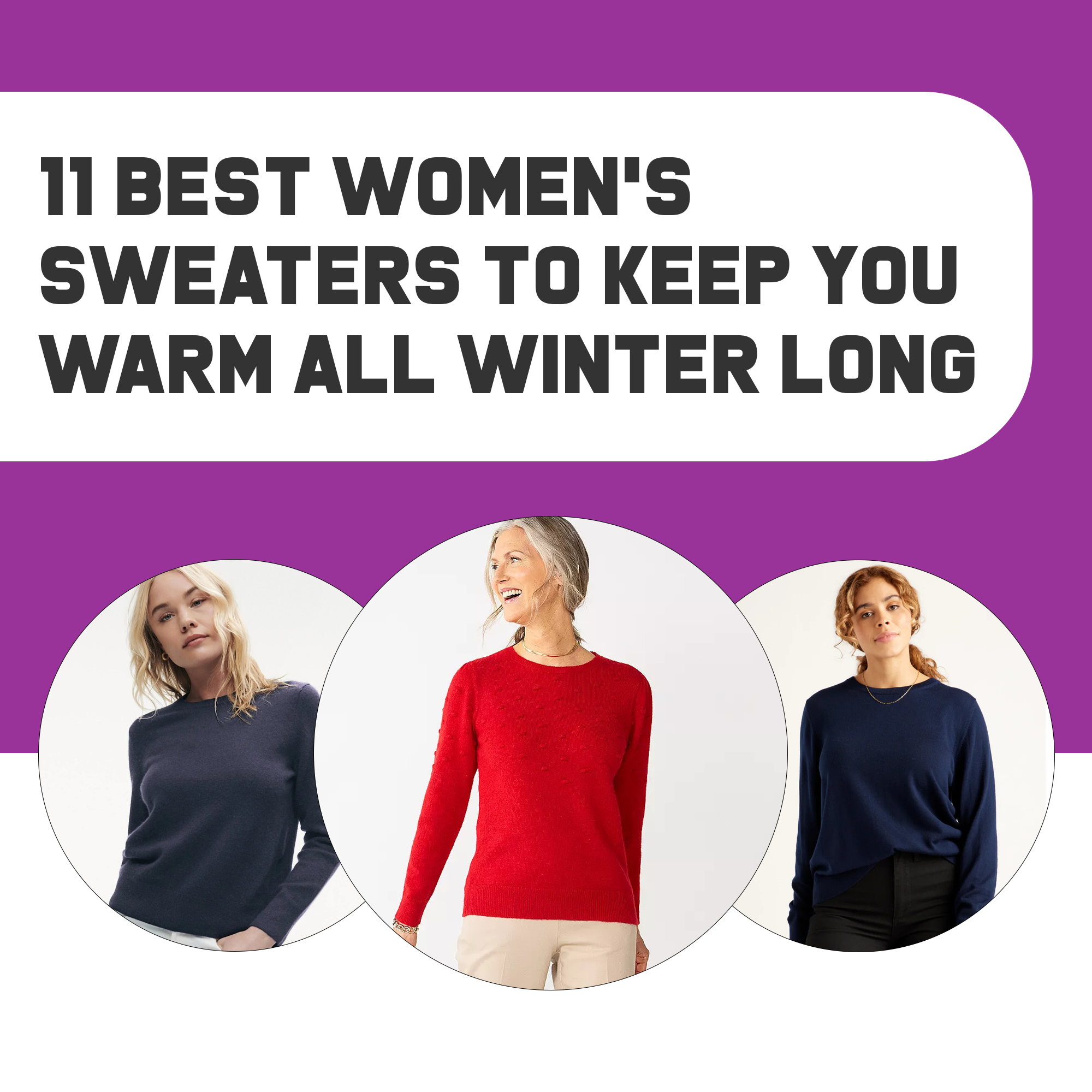 11 Best Women’s Sweaters To Keep You Warm All Winter Long