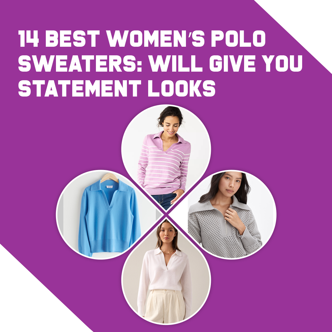 14 Best Women’s Polo Sweaters: Will Give You Statement Looks