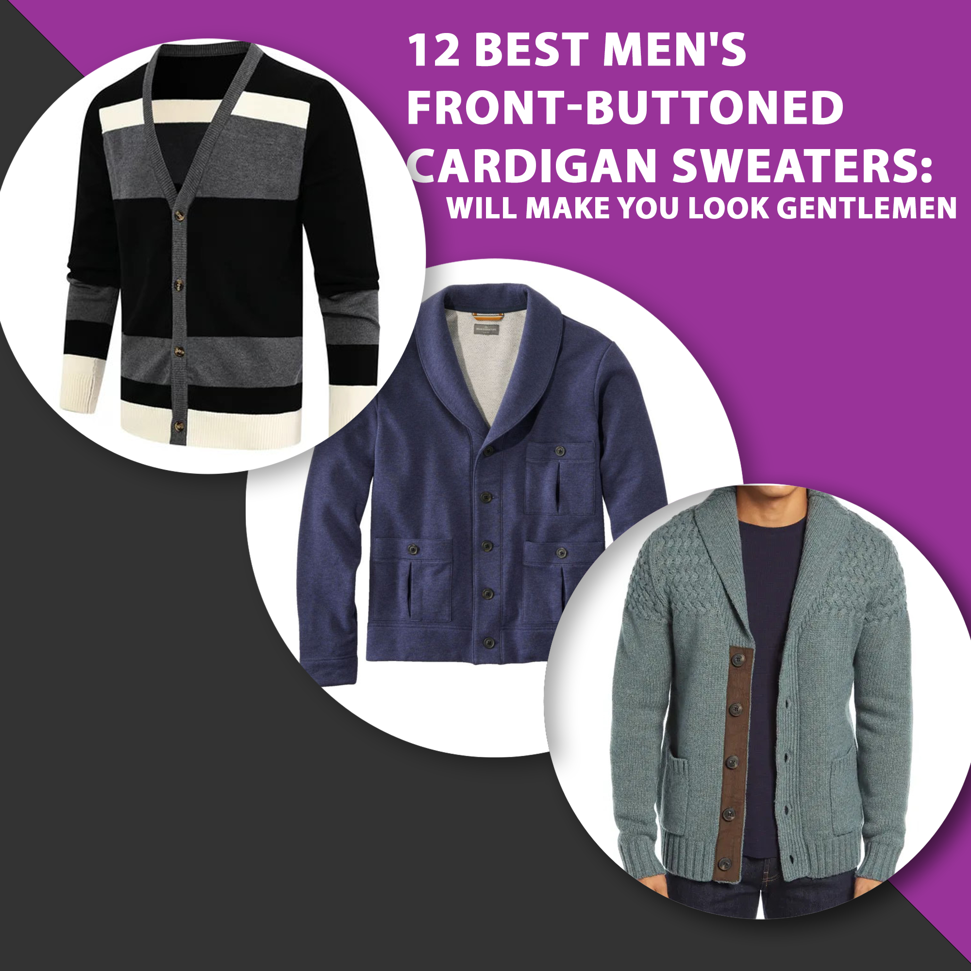 12 Best Men’s Front-Buttoned Cardigan Sweaters: Will Make You Look Gentlemen